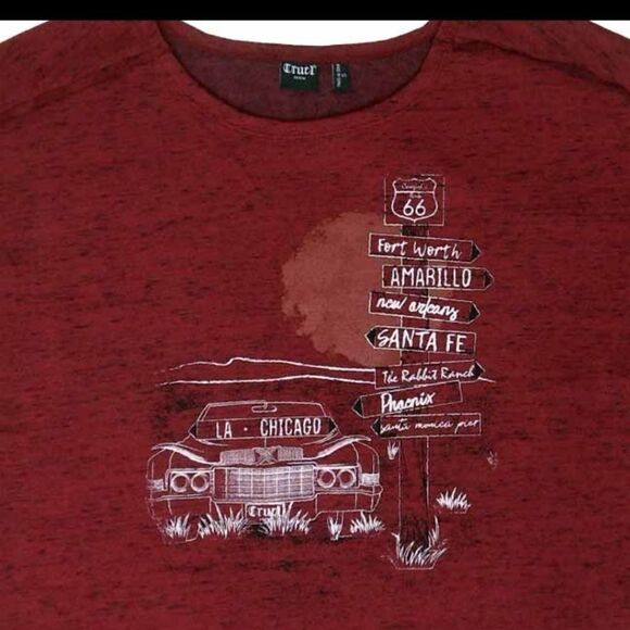 'Cruel Denim' Women's L/S Pullover Sweatshirt -NWT - Picture 3 of 7